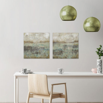 Pastels and Rust III Diptych
