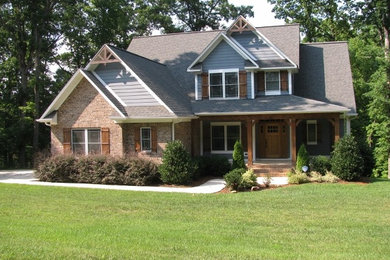 Rustic exterior home idea in Charlotte