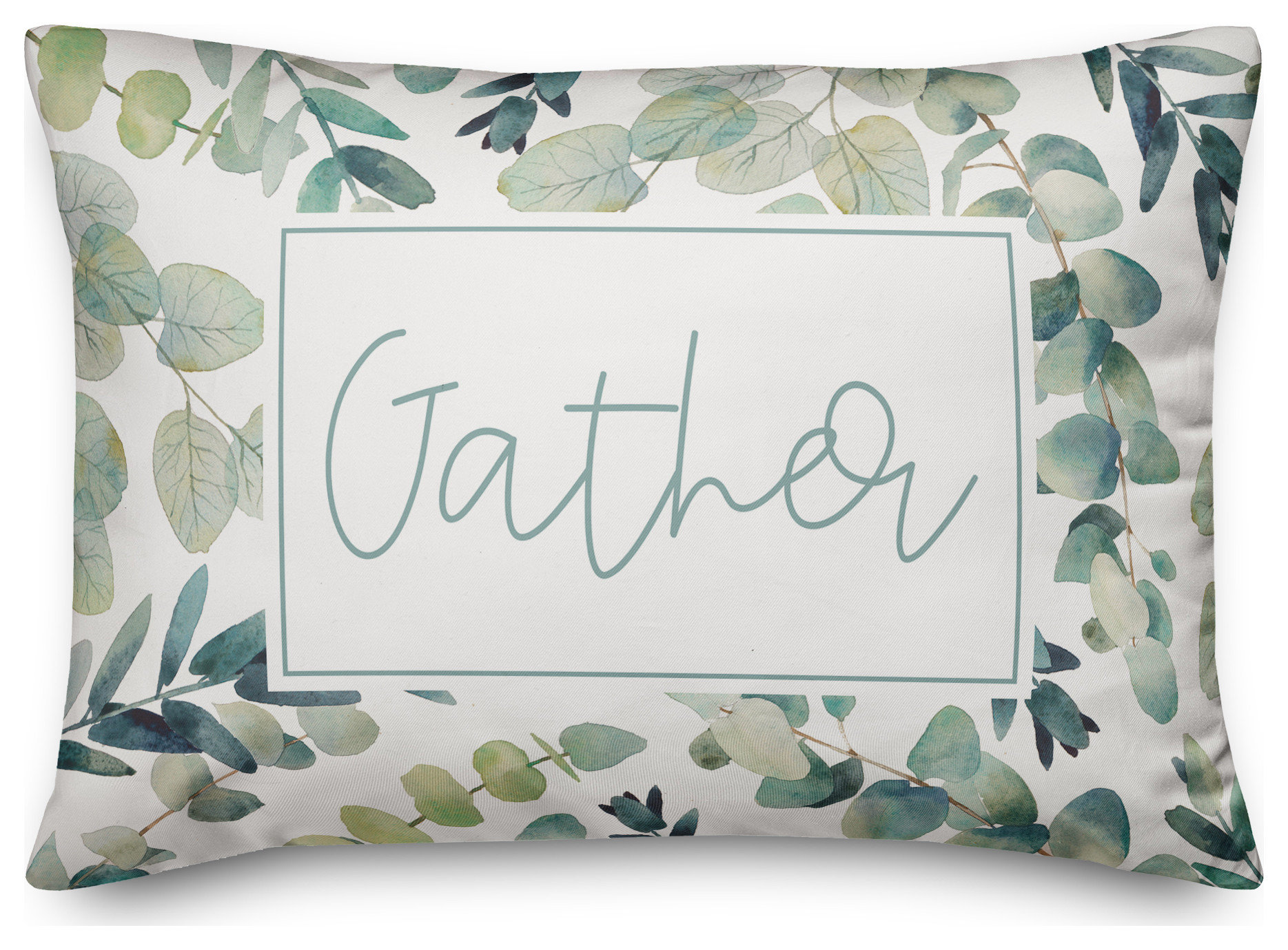 Heather Leaves Indoor Outdoor Decorative Pillow - Natural (20