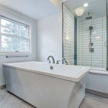Modern Contemporary Master Bathroom with Argentinian Influence