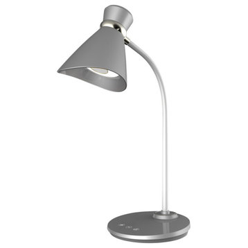 6W Desk Lamp, Silver Finish