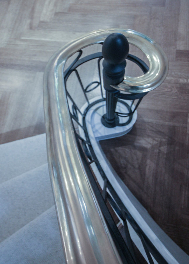 Sculptural/Elliptical Staircase Near Foreign Embassies in Wash. DC, 20008