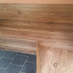 Walnut built in couch - Furniture