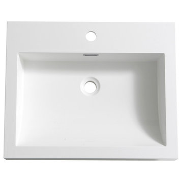 Nano 24" Integrated Sink/Countertop, White