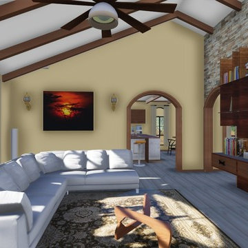 RURAL RESIDENTIAL BUNGALOW - INTERIOR 3D MODELING