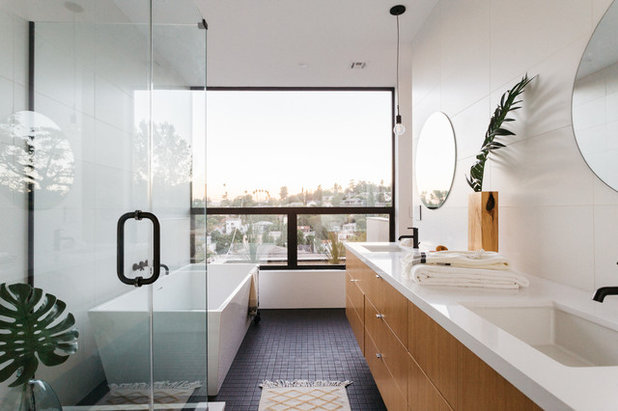 Современная ванная комната от ANX / Aaron Neubert Architects