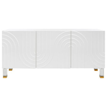 Safavieh Couture Saturn Wave Acrylic Sideboard White
