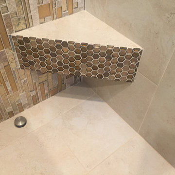 Bold Contemporary Showers, Bathrooms, and Powder Rooms