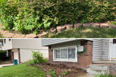 Design ideas for a small front yard landscaping in Omaha.