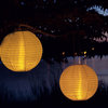 Soji LED Solar Lanterns, White (Glows Amber)