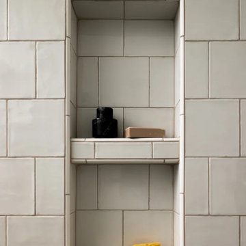 Custom Tiled Shower Niche Detail