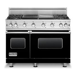 Viking 48" Pro-style Gas Range, Black Natural Gas | VGCC5484GQBK - Gas Ranges And Electric Ranges
