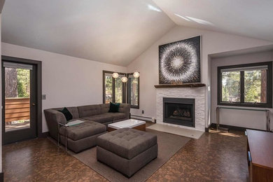 Inspiration for a modern living room remodel in Other