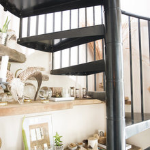 Shelf above the stairs