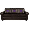 Kansas State University NCAA Chesapeake BROWN Leather Sofa