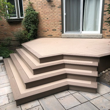 Azek deck/wrap around stairs