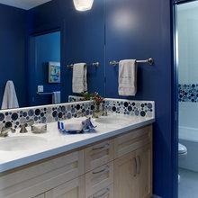 baño azul