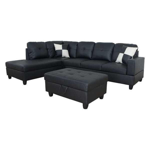 Beverly Furniturel Shape Sectional Sofa Set W Storage Ottoman Red Left Hand Facing C Dailymail - Sectional Sofa With Ottoman Beverly Furniturel Shape Sectional Sofa Set W Storage Ottoman Red Left Hand Facing C Dailymail - Sectional Sofa With Ottoman