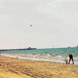 Lone California Fisherman - Artwork