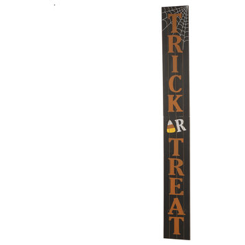 59.84" Wooden Trick or Treat Porch Sign