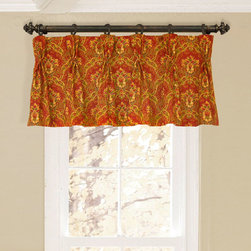 Priority Home & Design - Straight Pinch-Pleat Valance on Rings - Select From 500+ Fabrics - Valances