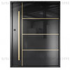 Pivot Door Bronco Gold Custom 61X96 Right Hand Inswing, Flat Black, 61X81