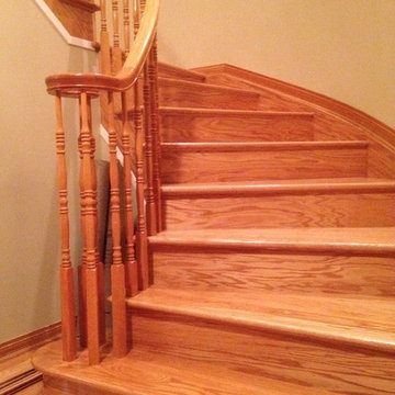Red oak Hardwood Flooring and Stair Cases