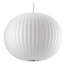 Replica George Nelson Bubble Lamp Ball Pendant Light White 50cm - Pendant Lighting