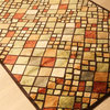 Mosaic Area Rug, 91.2 in. L x 63.6 in. W, 15 lbs.