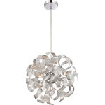 Quoizel Lighting - Quoizel Lighting Ribbons - 5 Light Pendant, Millenia Finish - Quoizel's Platinum Division is trendsetting and forward thinking at its finest, showcasing the Ribbon's collection. With the Steel Millennia finish this fixture was constructed to resemble a swirling pattern that is unique and captivating.