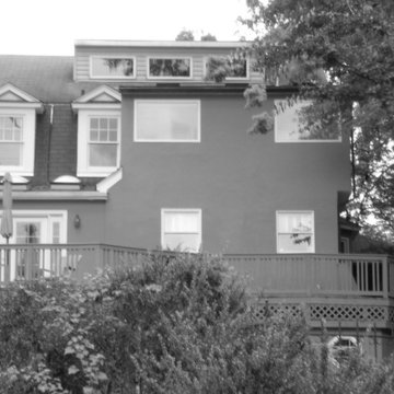 Water side of the house before the renovation