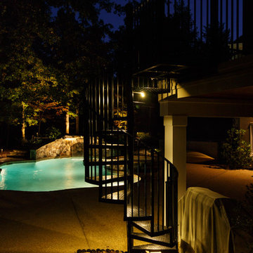 Johns Creek, GA House and Backyard Lighting Project