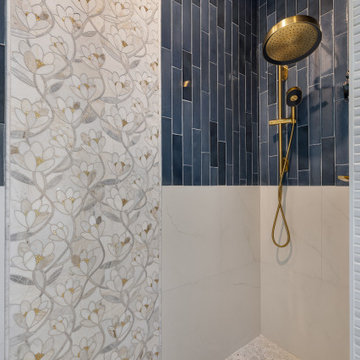 Thousand Oaks Bathroom Remodel: Freestanding Tub & Custom Built-In Storage