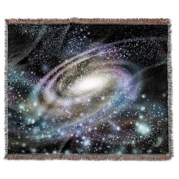 "Spiraling Out in the Galaxy" Woven Blanket 60"x50"