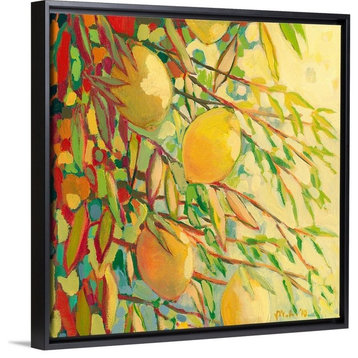 "Four Lemons" Floating Frame Canvas Art, 14"x14"x1.75"