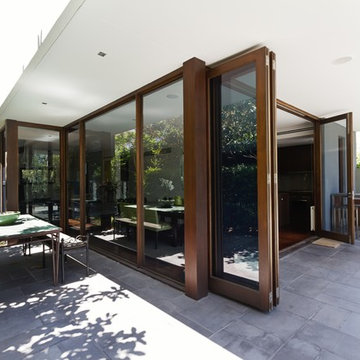 Corona Del Mar Contemporary Bi-Fold Patio Doors