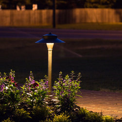 Canton, GA House Project #2 Brass LED Path Lighting Fixture - Path Lights