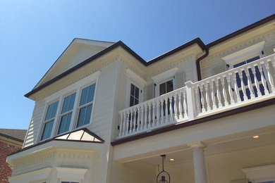 Traditional concrete fiberboard exterior home idea in New Orleans