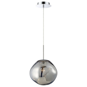 Bankwell Pearlized Orb Light Pendant In Chrome
