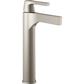 Delta Zura Single Handle Vessel Bathroom Faucet, Stainless, 774-SS-DST