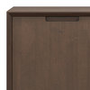 Banting Solid Hardwood Low Storage Cabinet, Walnut Brown