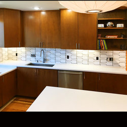 MidCentury Modern Kitchen Backsplash Update - Wall And Floor Tile