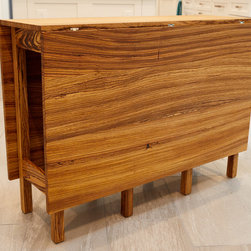Zebrawood Foldable Table - Dining Tables