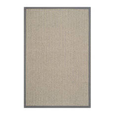 Natural Fiber Brown/Gray Area Rug NF444A, 4'x6'