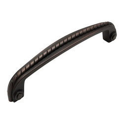 Cosmas - Zinc Cabinet Pull, 5" Hole Centers, Set of 25, Oil Rubbed Bronze - Cabinet And Drawer Handle Pulls