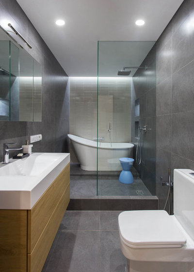 Современный Ванная комната by Lugerin Architects