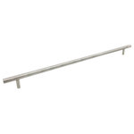 Cosmas - Cosmas 404-673SS Stainless Steel Slim Line Euro Style Bar Pull - 26-1/2" (673mm) Hole Centers