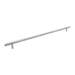 Cosmas - Cosmas 404-673SS Stainless Steel Slim Line Euro Style Bar Pull - Cabinet And Drawer Handle Pulls