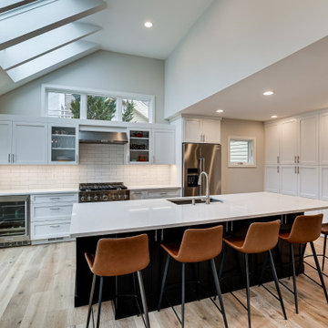 Contemporary Two-Finish Kitchen Design Reston, VA