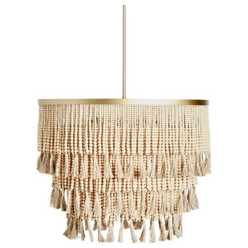Brittany Natural Beaded Chandelier